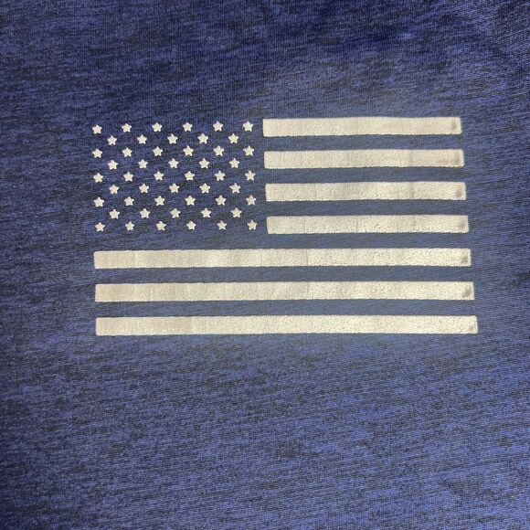 American Legends Stand Proud American Flag Navy Blue Black T-Shirt SZ L Unisex - Picture 5 of 7